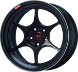 Enkei 545-885-8045BKM - PF06 18x8.5in 5x100 BP 45mm Offset 75mm Bore Black Machined Wheel