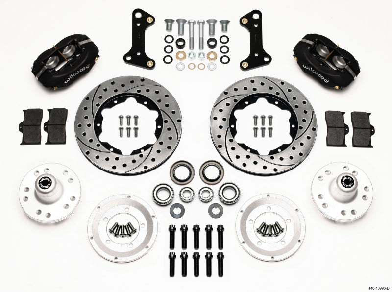 Wilwood 140-10996-D FITS Forged Dynalite Front Kit 11.00in Drilled 67-69 Camaro 64-72 Nova Chevelle