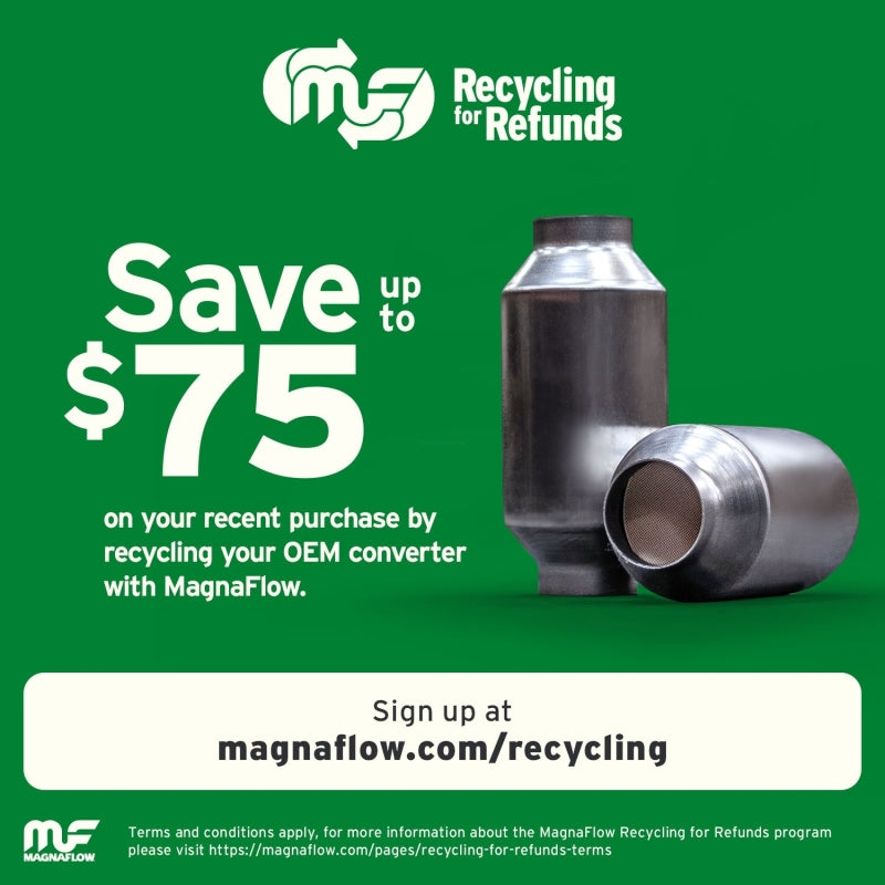Magnaflow 5551355 FITS 5551355 FITS: California Grade Universal Catalytic Converter - 2.25in ID/OD 11in Length