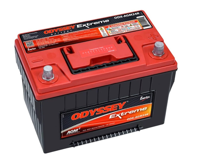 Odyssey Battery ODX-AGM34R FITS Auto/Truck/Heavy Duty & Commercial Extreme AGM Battery (34R-PC1500T)