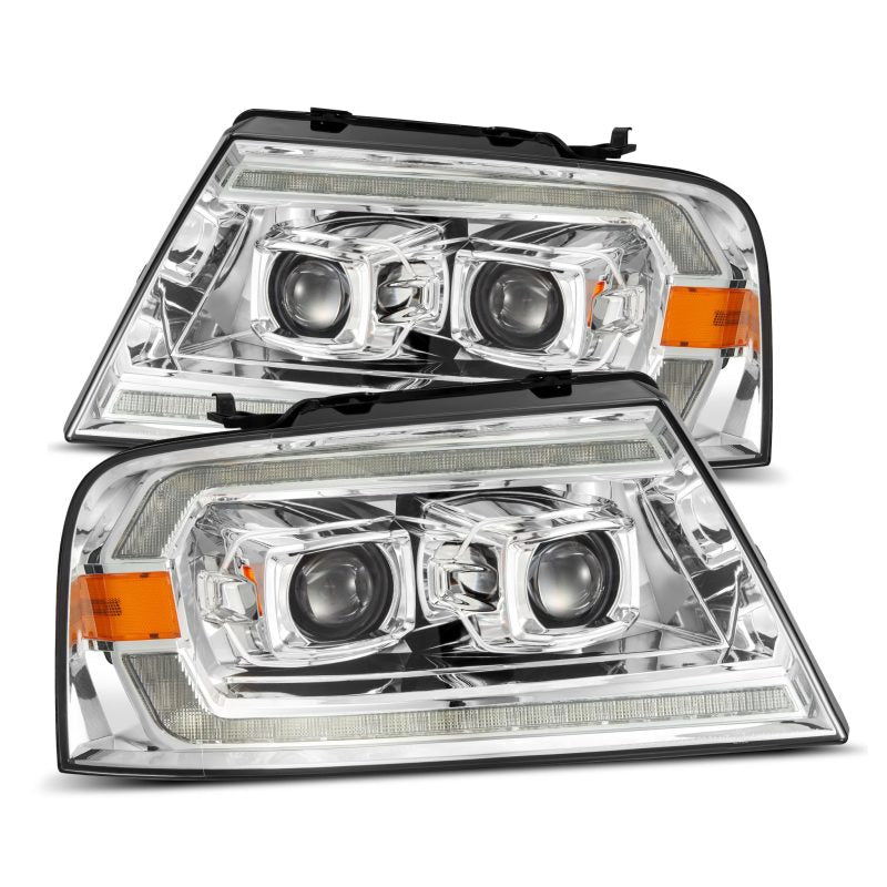 AlphaRex 880135 FITS 04-08 Ford F150 PRO-Series Projector Headlights Black w/ Sequential Signal and DRL