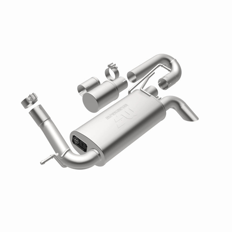 Magnaflow 19668 FITS: MagnaFlow 07-18 Jeep Wrangler JK Overland Series Axle-Back Exhaust System