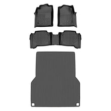 Load image into Gallery viewer, SMARTLINER SA0033/B0033/K0207 2 Row Floor Liners &amp; Smart Coverage™ Truck Bed Liners 2005-2011 Toyota Tacoma Double Cab Black