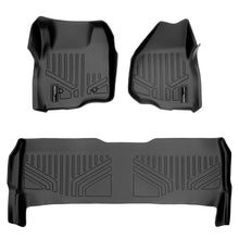 Load image into Gallery viewer, SMARTLINER SA0042/B0042 2 Row Floor Liners 2011-2012 Ford F-250 / F-350 /F-450 / F-550 Super Duty Crew Cab Black