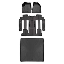 Load image into Gallery viewer, SMARTLINER SA0043/B0044/D0162 3 Row Floor Liners &amp; Cargo Liner behind the 2nd Row Seats 2007-2016 GMC Acadia Black