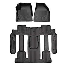 Load image into Gallery viewer, SMARTLINER SA0043/B0326 2 Row Floor Liners 2008 Buick Enclave (Bucket Seat on the Second Row)2007-2008 Saturn Outlook (Bucket Seat on the Second Row)2007-2008 GMC Acadia (Bucket Seat on the Second Row) Black