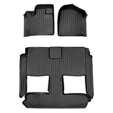Load image into Gallery viewer, SMARTLINER SA0046/B0046 2 Row Floor Liners 2008-2020 Dodge Caravan (Only Fits 2nd Row Stow&#39;n Go Seats)2008-2016 Chrysler Town &amp; Country (Only Fits 2nd Row Stow&#39;n Go Seats) Black