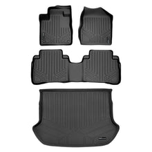Load image into Gallery viewer, SMARTLINER SA0055/B0055/D0055 2 Row Floor Liners &amp; Cargo Liner behind the 2nd Row Seats 2009-2014 Nissan Murano Black