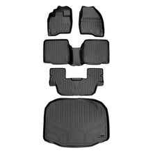 Load image into Gallery viewer, SMARTLINER SA0082/B0082/C0082/E0082 3 Row Floor Liners &amp; Cargo Liner behind the 3rd Row Seats 2011-2014 Ford Explorer (Without Center Console on Second Row) Black