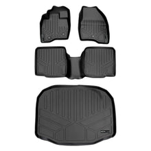 Load image into Gallery viewer, SMARTLINER SA0082/B0082/E0082 2 Row Floor Liners &amp; Cargo Liner behind the 3rd Row Seats 2011-2014 Ford Explorer (Without Center Console on Second Row) Black