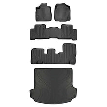 Load image into Gallery viewer, SMARTLINER SA0084/B0084/C0084/D0084 3 Row Floor Liners &amp; Cargo Liner behind the 2nd Row Seats 2007-2013 Acura MDX Black