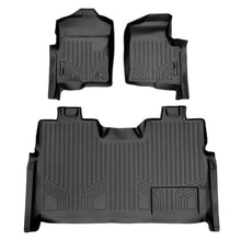 Load image into Gallery viewer, SMARTLINER SA0094/B0028 2 Row Floor Liners 2011-2014 Ford F-150 SuperCrew Cab Black