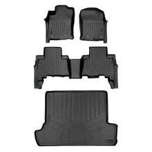 Load image into Gallery viewer, SMARTLINER SA0120/B0120/D0120 2 Row Floor Liners &amp; Cargo Liner behind the 2nd Row Seats 2013-2022 Toyota 4Runner With 3rd Row Seats Black