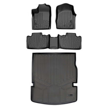 Load image into Gallery viewer, SMARTLINER SA0127/B0071/D0113 2 Row Floor Liners &amp; Cargo Liner behind the 2nd Row Seats 2013-2016 Dodge Durango (With Bench Seat on Second Row)&lt;br &gt; Black
