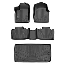 Load image into Gallery viewer, SMARTLINER SA0127/B0071/E0113 2 Row Floor Liners &amp; Cargo Liner behind the 3rd Row Seats 2013-2016 Dodge Durango (With Bench Seat on Second Row)&lt;br &gt; Black