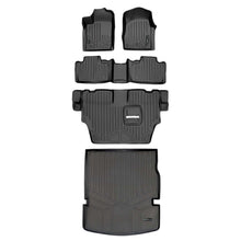 Load image into Gallery viewer, SMARTLINER SA0127/B0071/C0071/D0113 3 Row Floor Liners &amp; Cargo Liner behind the 2nd Row Seats 2013-2016 Dodge Durango (With Bench Seat on Second Row)&lt;br &gt; Black