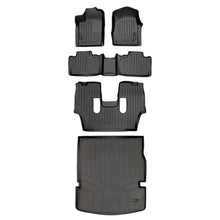 Load image into Gallery viewer, SMARTLINER SA0127/B0071/C0233/D0113 3 Row Floor Liners &amp; Cargo Liner behind the 2nd Row Seats 2013-2016 Dodge Durango (With Bucket Seats on Second Row)&lt;br &gt; Black