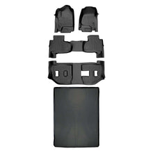 Load image into Gallery viewer, SMARTLINER SA0136/B0221/C0166/D0159 3 Row Floor Liners &amp; Cargo Liner behind the 2nd Row Seats 2015-2020 Chevrolet Suburban (With Bench Seats)2015-2020 GMC Yukon XL (With Bench Seats) Black