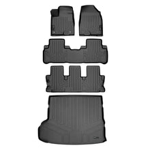 Load image into Gallery viewer, SMARTLINER SA0152/B0152/C0152/D0152 3 Row Floor Liners &amp; Cargo Liner behind the 2nd Row Seats 2014-2019 Toyota Highlander Black