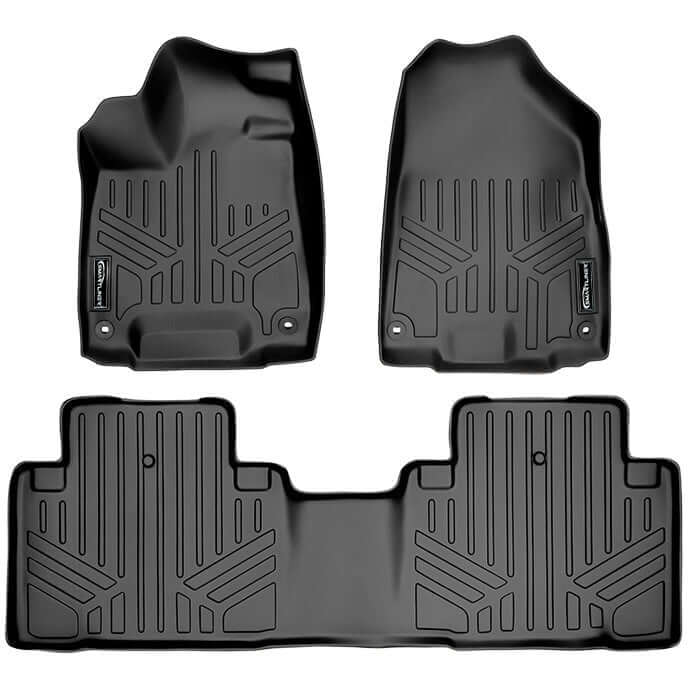 SMARTLINER SA0158/B0158 2 Row Floor Liners 2014-2020 Acura MDX Black