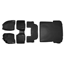 Load image into Gallery viewer, SMARTLINER SA0161/B0109/C0082/D0082 3 Row Floor Liners &amp; Cargo Liner behind the 2nd Row Seats 2015-2016 Ford Explorer (With Center Console on Second Row) Black