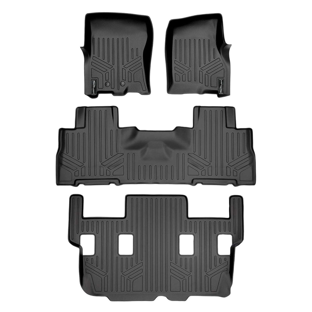 SMARTLINER SA0183/B0303/C0184 3 Row Floor Liners  2011-2017 Ford Expedition (No EL Models)2011-2017 Lincoln Navigator (No L Models) Black