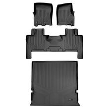 Load image into Gallery viewer, SMARTLINER SA0183/B0183/D0183 2 Row Floor Liners &amp; Cargo Liner behind the 2nd Row Seats 2011-2017 Ford Expedition2011-2017 Lincoln Navigator Black