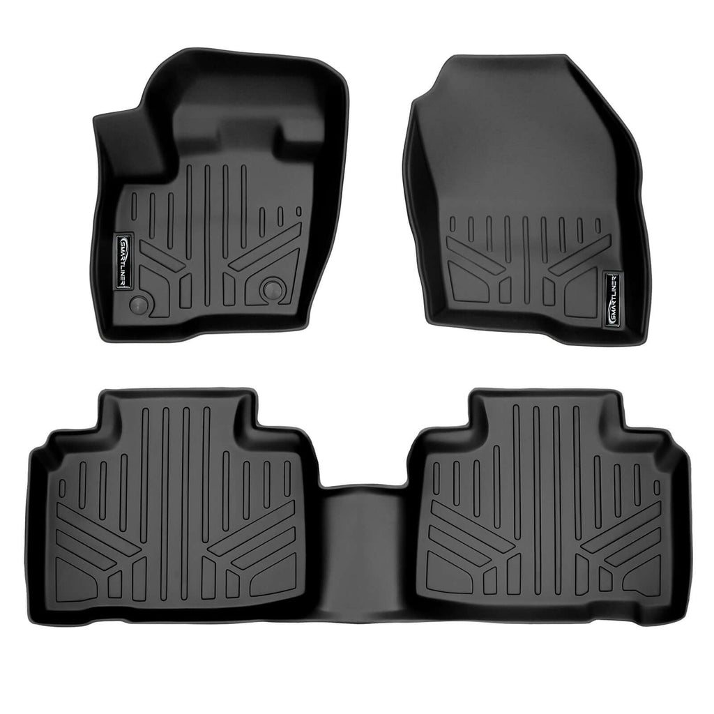 SMARTLINER SA0192/B0192 2 Row Floor Liners 2015-2024 Ford Edge Black