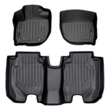 SMARTLINER Custom Fit Floor Mats 2 Row Liner Set Black Compatible With 2016-2022 Honda HR-V