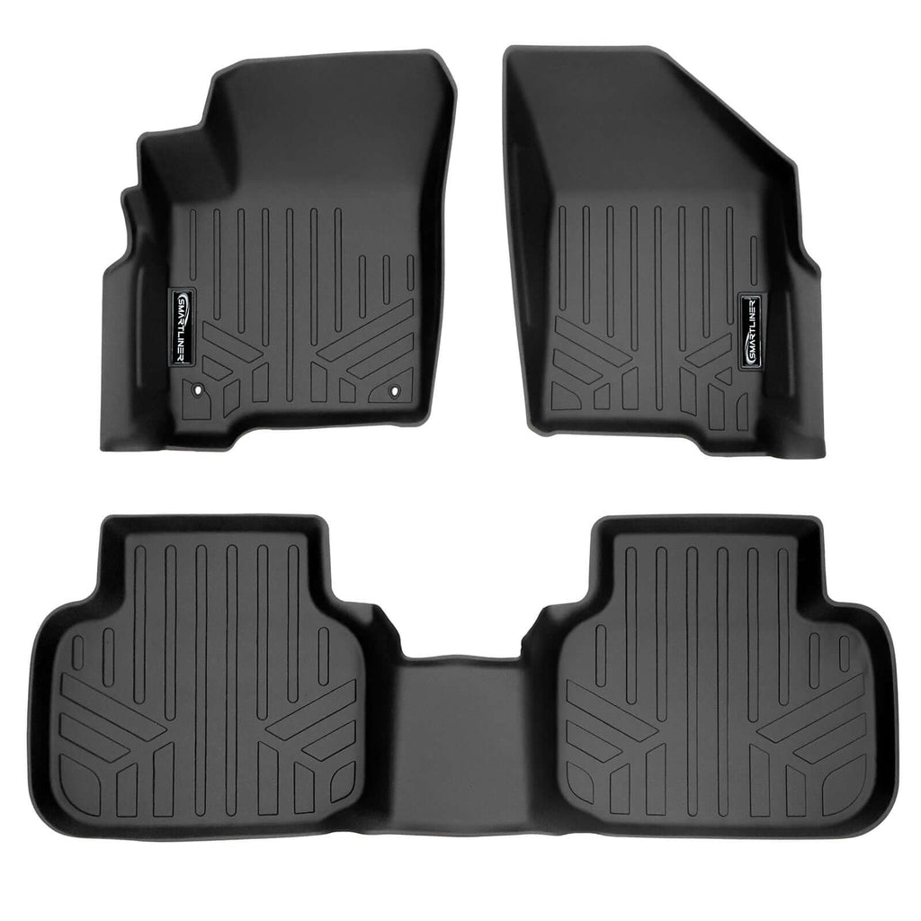 SMARTLINER SA0198/B0198 2 Row Floor Liners 2010-2020 Dodge Journey Black