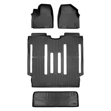 Load image into Gallery viewer, SMARTLINER SA0203/B0203/E0203 2 Row Floor Liners &amp; Cargo Liner behind the 3rd Row Seats 2015-2021 Kia Sedona (8 Passenger Only) Black