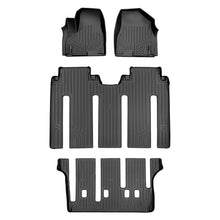 Load image into Gallery viewer, SMARTLINER SA0203/B0239/C0239 3 Row Floor Liners  2015-2021 Kia Sedona (7 Passenger with Second Row First Class Lounge Seats) Black
