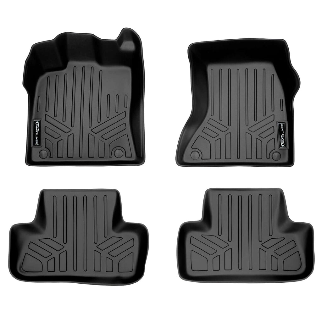 SMARTLINER SA0214/B0214-N1 2 Row Floor Liners 2009-2017 Audi SQ5/ SQ5 Sportback Black