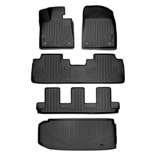 Load image into Gallery viewer, SMARTLINER SA0222/B0222/C0222/E0357 3 Row Floor Liners &amp; Cargo Liner behind the 3rd Row Seats 2018-2022 Lexus RX350L2018-2022 Lexus RX450hL Black