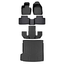 Load image into Gallery viewer, SMARTLINER SA0223/B0633/C0633/D0223 3 Row Floor Liners &amp; Cargo Liner behind the 2nd Row Seats 2020-2023 Volvo XC90  Black