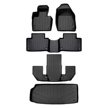 Load image into Gallery viewer, SMARTLINER SA0223/B0633/C0633/E0223 3 Row Floor Liners &amp; Cargo Liner behind the 3rd Row Seats 2020-2023 Volvo XC90  Black
