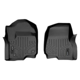 SMARTLINER Custom Fit Floor Mats 1st Row Liner Set Black Compatible With 2017-2022 Ford F-250/F-350 Super Duty Crew Cab or SuperCab