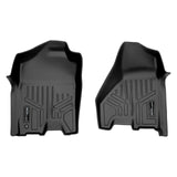 SMARTLINER Floor Mats 1st Row Liner Set Black Compatible With 2009-2012 Dodge Ram 1500 Crew Cab/2010-2012 Ram 2500/3500 Crew or Mega Cab