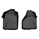 SMARTLINER Custom Floor Mats 1st Row Liner Set Black Compatible With 2009-2012 Dodge Ram Standard Cab or Quad Cab (Single 1st Row Hook)