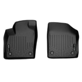 SMARTLINER All Weather Custom Fit Floor Mats 1st Row Liner Set Black Compatible With 2018-2022 Volkswagen Atlas
