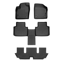 Load image into Gallery viewer, SMARTLINER SA0300/B0443/C0443 3 Row Floor Liners  2018-2022 Volkswagen Atlas With 2nd Row Bucket Seats. No Fender Audio System Black
