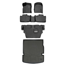 Load image into Gallery viewer, SMARTLINER SA0315/B0071/C0071/D0113 3 Row Floor Liners &amp; Cargo Liner behind the 2nd Row Seats 2016-2022 Dodge Durango (With Bench Seat on Second Row)&lt;br &gt; Black
