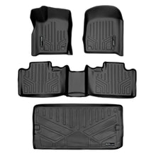 Load image into Gallery viewer, SMARTLINER SA0315/B0071/E0113 2 Row Floor Liners &amp; Cargo Liner behind the 3rd Row Seats 2016-2022 Dodge Durango (With Bench Seat on Second Row)&lt;br &gt; Black