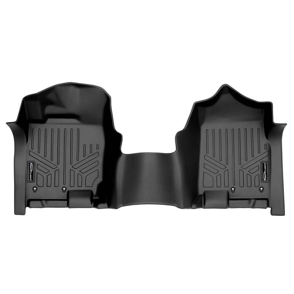 SMARTLINER SA0329 1st Row Over the Hump Liner 2017-2022 Nissan Titan Crew Cab With Front Row Bench Seat2016-2022 Nissan Titan XD Crew Cab With Front Row Bench Seat Black
