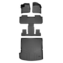 Load image into Gallery viewer, SMARTLINER SA0343/B0345/D0343 2 Row Floor Liners &amp; Cargo Liner behind the 2nd Row Seats 2018-2022 Chevrolet Traverse Black