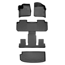 Load image into Gallery viewer, SMARTLINER SA0343/B0345/E0343 2 Row Floor Liners &amp; Cargo Liner behind the 3rd Row Seats 2018-2022 Chevrolet Traverse Black