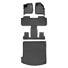 Load image into Gallery viewer, SMARTLINER SA0345/B0345/D0345 2 Row Floor Liners &amp; Cargo Liner behind the 2nd Row Seats 2018-2024 Buick Enclave Black