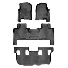 Load image into Gallery viewer, SMARTLINER SA0346/B0183/C0183 3 Row Floor Liners  2007-2010 Ford Expedition (Fits Only With Bench Seat Or With Console On The Second Row)2007-2010 Lincoln Navigator (Fits Only With Bench Seat Or With Console On The Second Row) Black