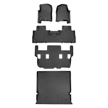 Load image into Gallery viewer, SMARTLINER SA0346/B0303/C0184/D0183 3 Row Floor Liners &amp; Cargo Liner behind the 2nd Row Seats 2007-2010 Ford Expedition (No EL Models)2007-2010 Lincoln Navigator (No L Models) Black