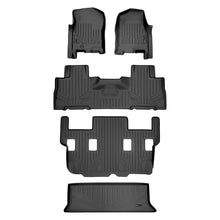 Load image into Gallery viewer, SMARTLINER SA0346/B0303/C0184/E0183 3 Row Floor Liners &amp; Cargo Liner behind the 3rd Row Seats 2007-2010 Ford Expedition (No EL Models)2007-2010 Lincoln Navigator (No L Models) Black